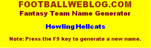 Best fantasy football team names Best fantasy football team names