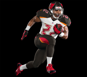 The Bucs new uniforms are modern and flashy