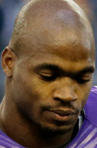 Adrian Peterson in suspended animation