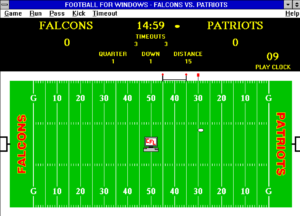 Screenshot of Football for Windows 3.0