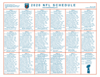 One Page 2020 NFL Schedule | Football Weblog