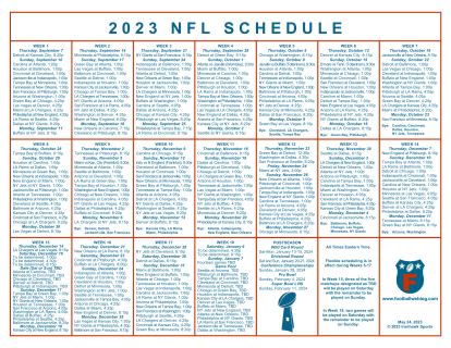 nfl schedule 2022 printable week 1