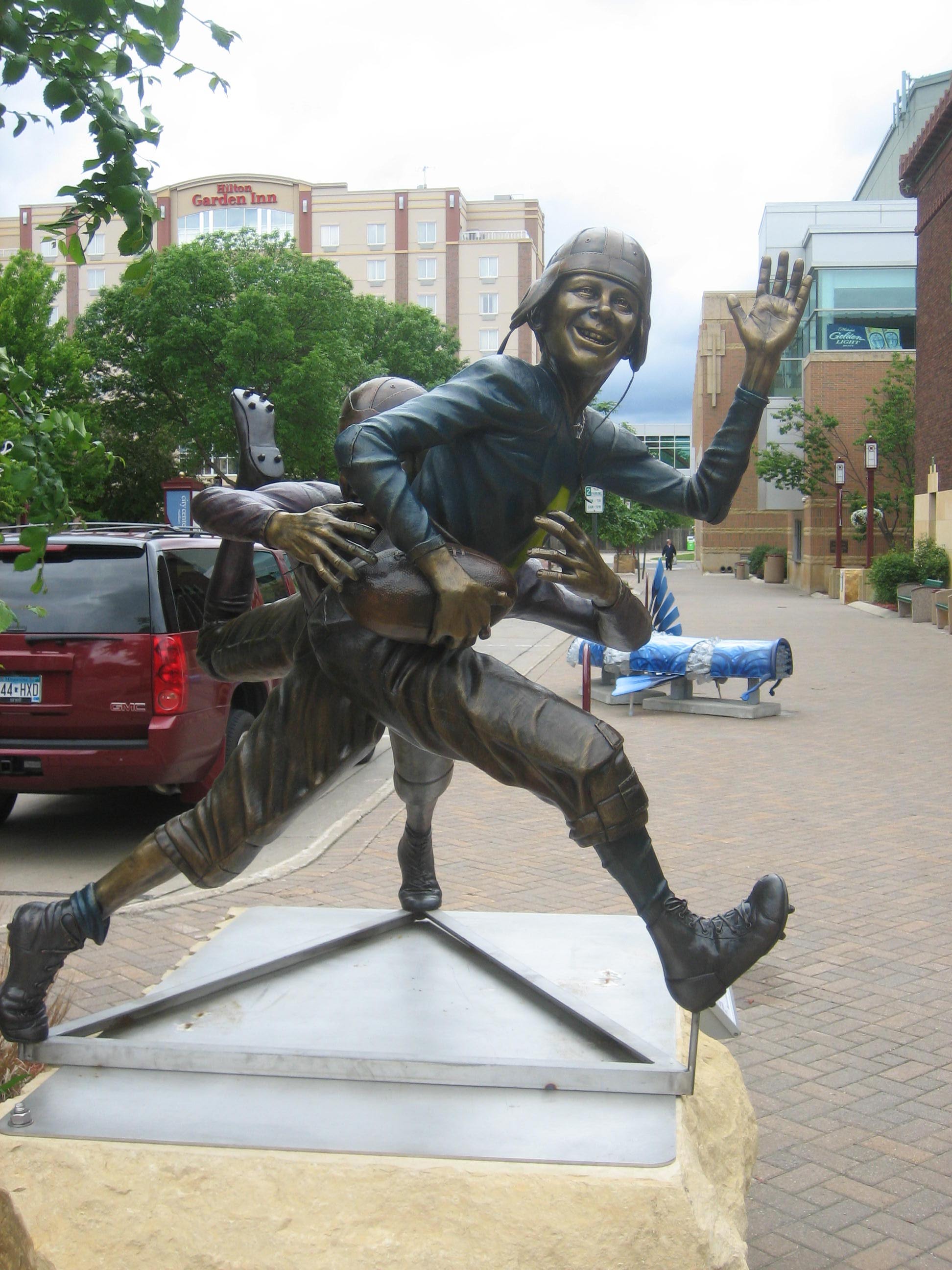 Football Sculpture Makes You Smile