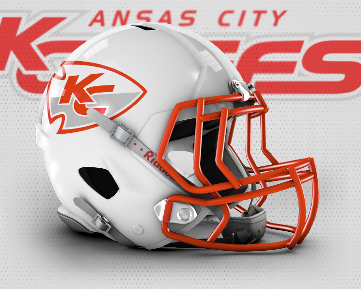 Chiefs White Helmet