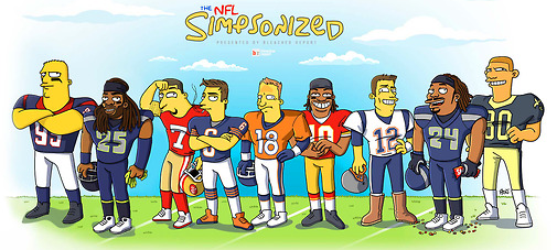 The NFL Simpsonized
