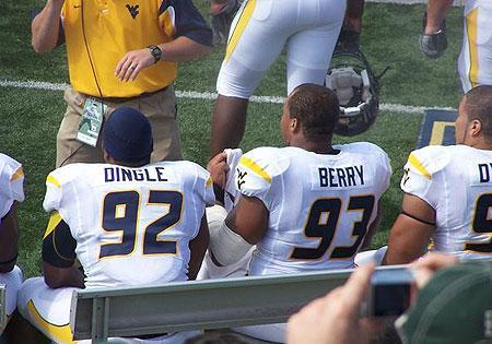 Johnny Dingle and Scooter Berry, of the 2008 West Virginia Mountaineers, combined to form the world’s largest dingleberry, purportedly weighing in at a stout 535 pounds.